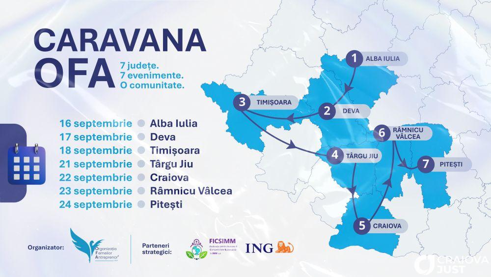 Caravana OFA, ediția a V-a, deschide la Craiova dialogul despre leadership antreprenorial