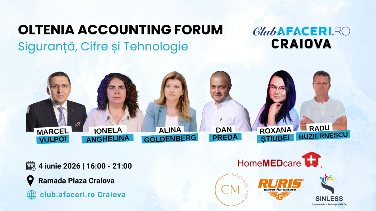 Oltenia Accounting Forum aduce la Craiova liderii profesiei contabile și experții în digitalizare financiară